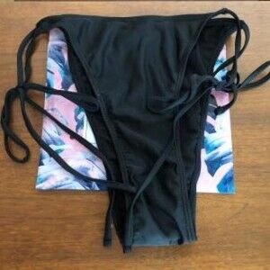 Plus Tie Side Thong Bikini Panty
